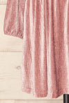 Casale Mauve Short Ribbed Velvet Dress | La petite garçonne bottom