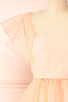 Casanova High-Low pink Tulle Dress | Boutique 1861 front close-up