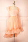 Casanova High-Low pink Tulle Dress | Boutique 1861 side view