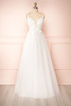 Cassandra Embroidered A-Line Bridal Dress | Boudoir 1861 front view