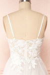 Cassandra Embroidered A-Line Bridal Dress | Boudoir 1861 back close up