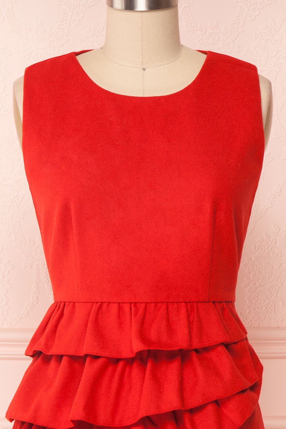 Cassandre | Red Felt Dress