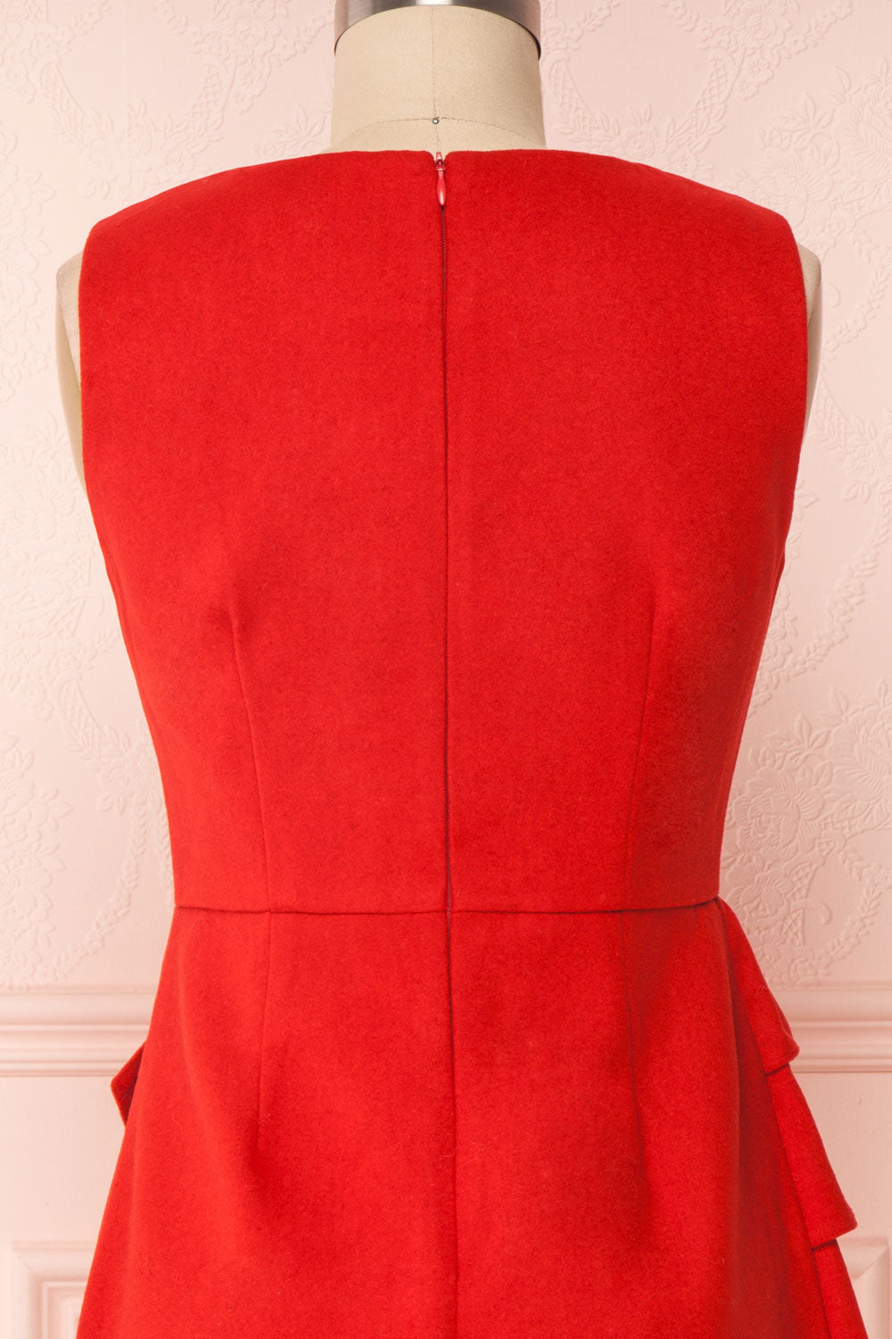 Cassandre | Red Felt Dress