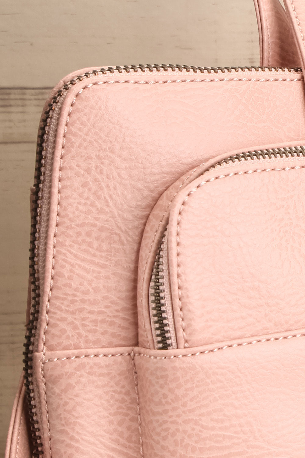 Cassidi Rose Pink Matt & Nat Crossbody Bag side close-up | La Petite Garçonne