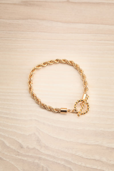 Cassiopeia Gold Twisted Chain Bracelet | La petite garçonne