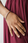 Cassiopeia Silver Twisted Chain Bracelet | La petite garçonne model