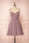Castalie Lilac Glittery Tulle & Mesh Dress | Boutique 1861