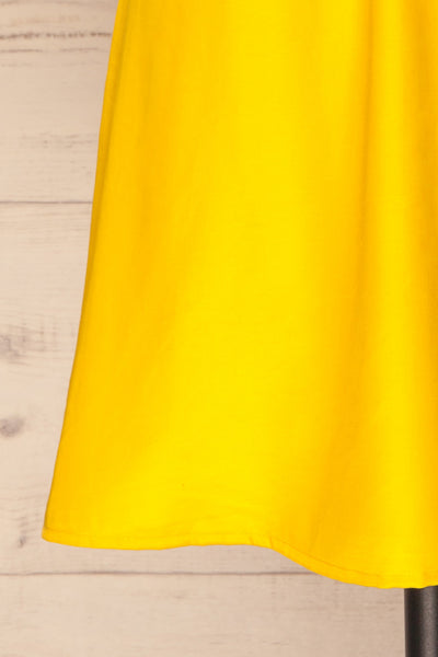 Catanas Yellow Short Sleeve Dress w/ Bow | La petite garçonne bottom