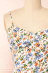 Catena Floral Buttoned Midi Dress | Boutique 1861 front close-up