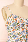 Catena Floral Buttoned Midi Dress | Boutique 1861 side close-up