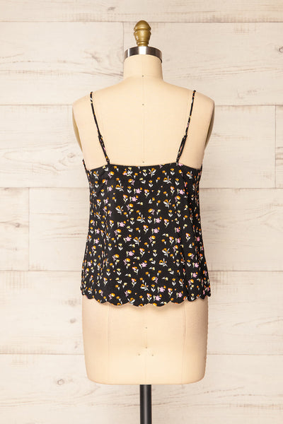 Catheline Floral Cropped Button-Up Camisole | La petite garçonne back view