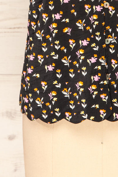 Catheline Floral Cropped Button-Up Camisole | La petite garçonne bottom