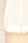 Catheline Ivory Cropped Button-Up Cami Top | La petite garçonne bottom