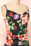 Catra Cowl Neck Midi Slip Dress | Boutique 1861 side close-up