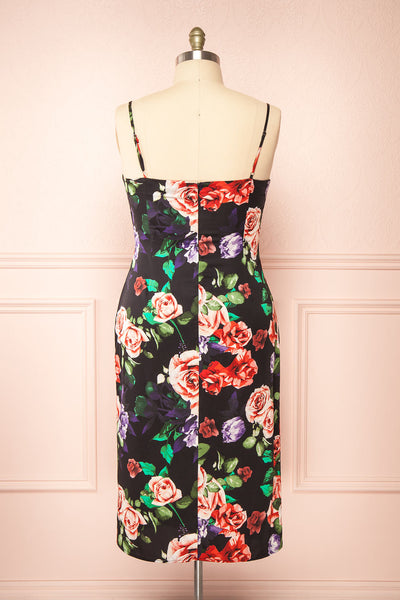 Catra Cowl Neck Midi Slip Dress | Boutique 1861 back plus size