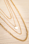Cauchiche Layered Gold Chain Necklace | La petite garçonne flat view
