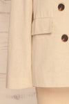 Cayarca Beige Linen Tailored Jacket | La petite garçonne bottom