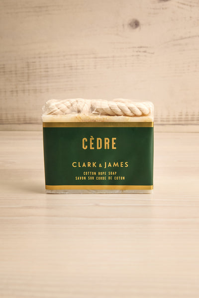 Cedar Cotton Rope Soap | La petite garçonne package