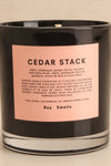 Cedar Stack Candle | Maison garçonne close-up