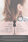 Ceiba Red | Marbled Pendant Earrings