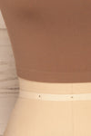 Cento Brown Bralette Crop Top | La petite garçonne bottom