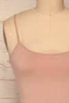 Cento Pink Bralette Crop Top | La petite garçonne front close-up