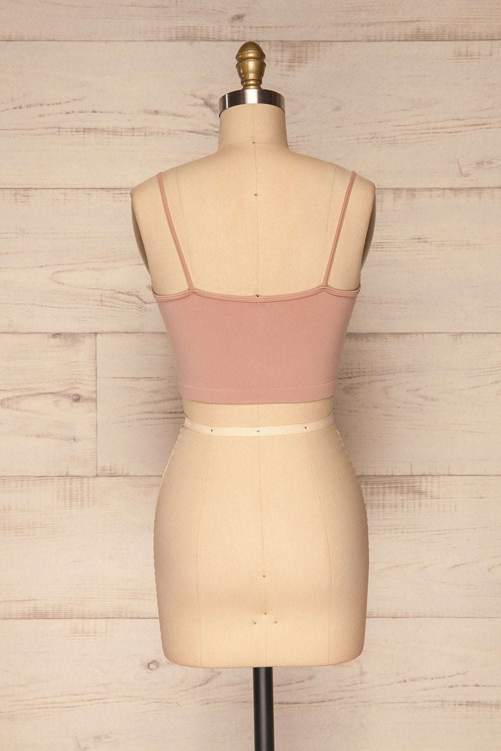 Cento Pink Bralette Crop Top | La petite garçonne back view 