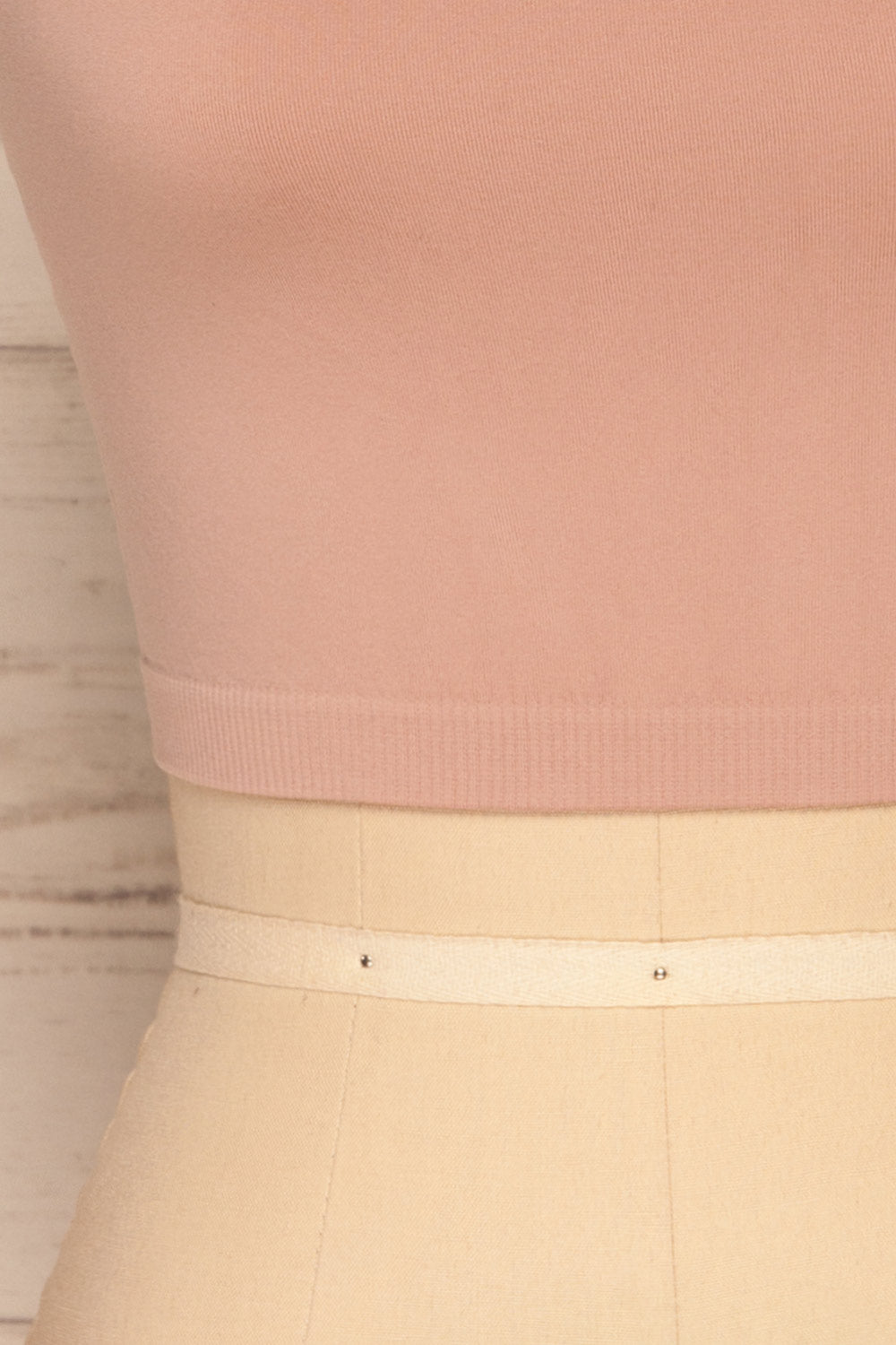 Cento Pink Bralette Crop Top | La petite garçonne bottom 