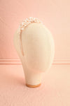 Ceohalotaxe Floral Headband w/ Pearls | Boudoir 1861 front view