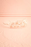 Ceohalotaxe Floral Headband w/ Pearls | Boudoir 1861 flat view