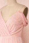 Cephee Blush Glitter Dress | Robe | Boutique 1861 side close-up