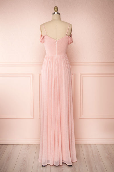 Cephee Blush Glitter Dress | Robe | Boutique 1861 back view