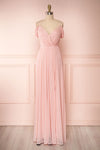 Cephee Blush Pink Maxi Glitter Dress | Boutique 1861 front