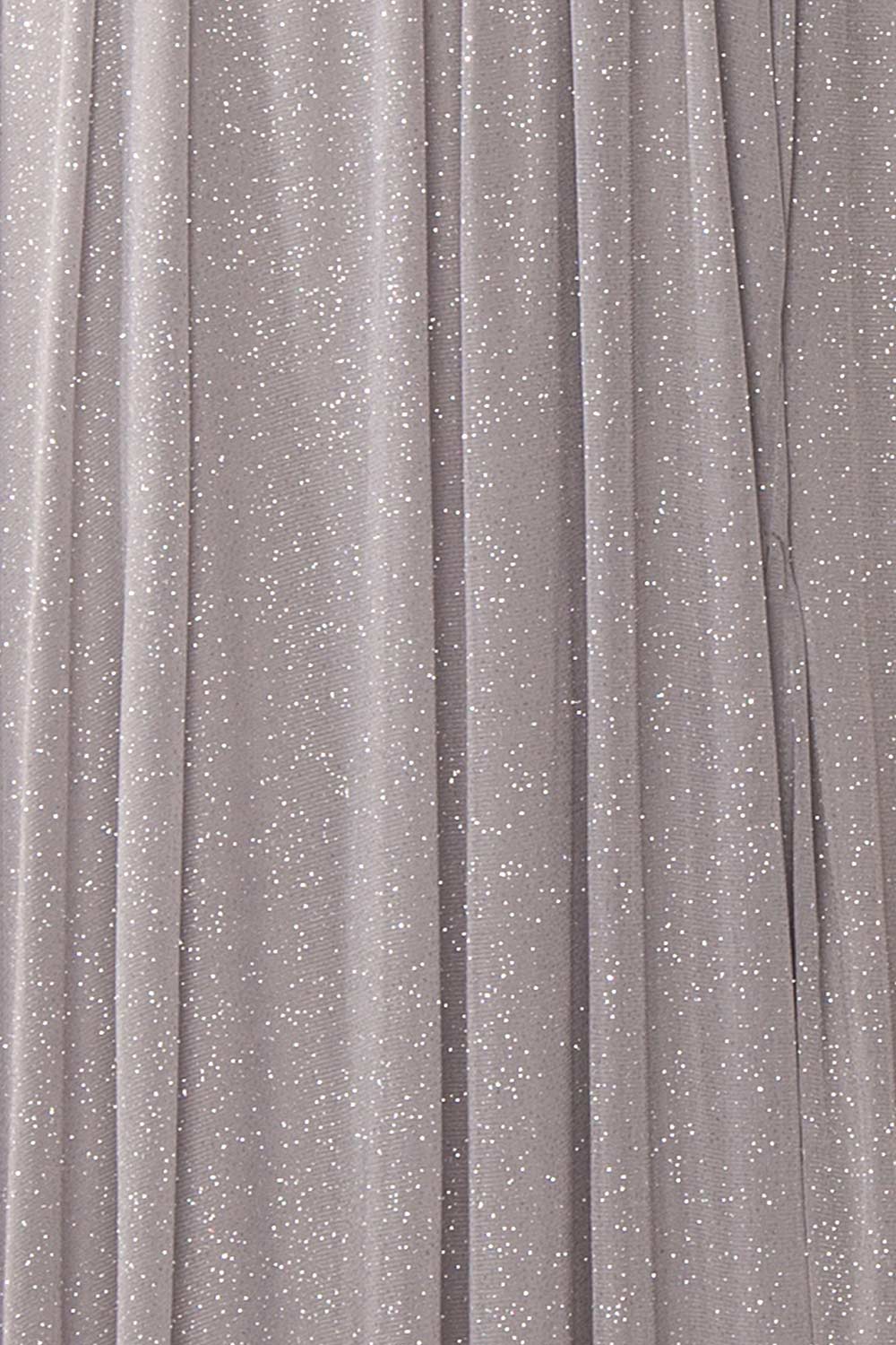 Cephee Grey Glitter Dress | Robe à Brillants | Boutique 1861 fabric detail 