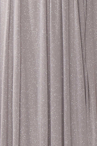 Cephee Grey Glitter Dress | Robe à Brillants | Boutique 1861 fabric detail