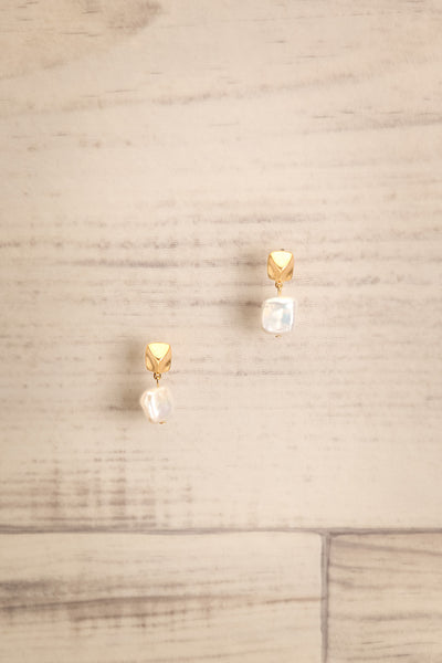Ceriantharia Golden & Opal Pendant Earrings | La Petite Garçonne