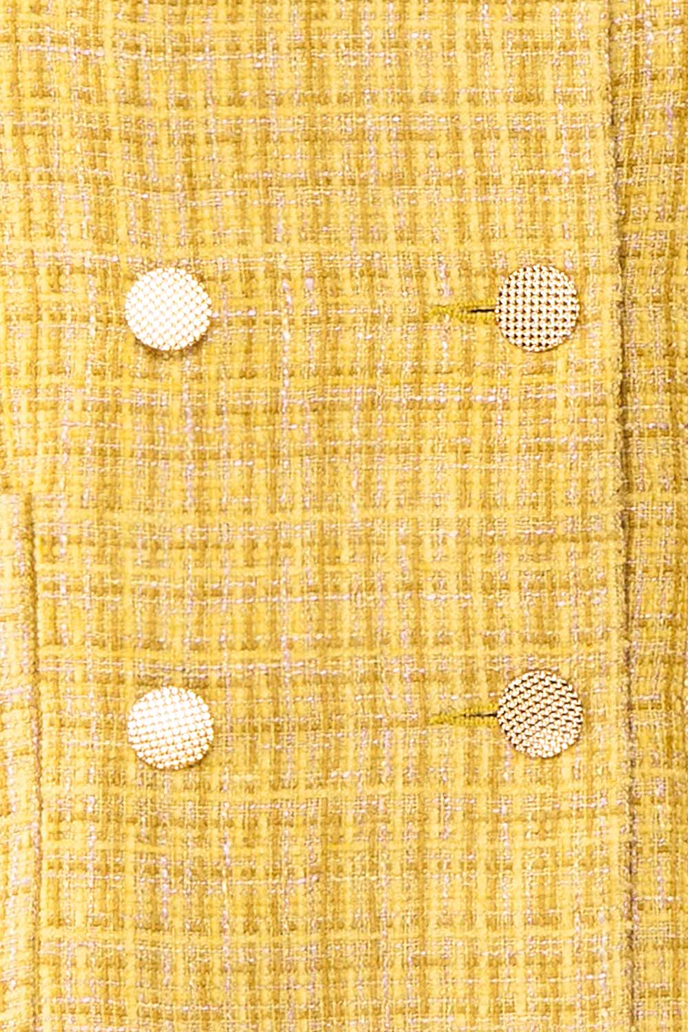 Cerys Vintage Inspired Yellow Tweed Jacket | Boutique 1861