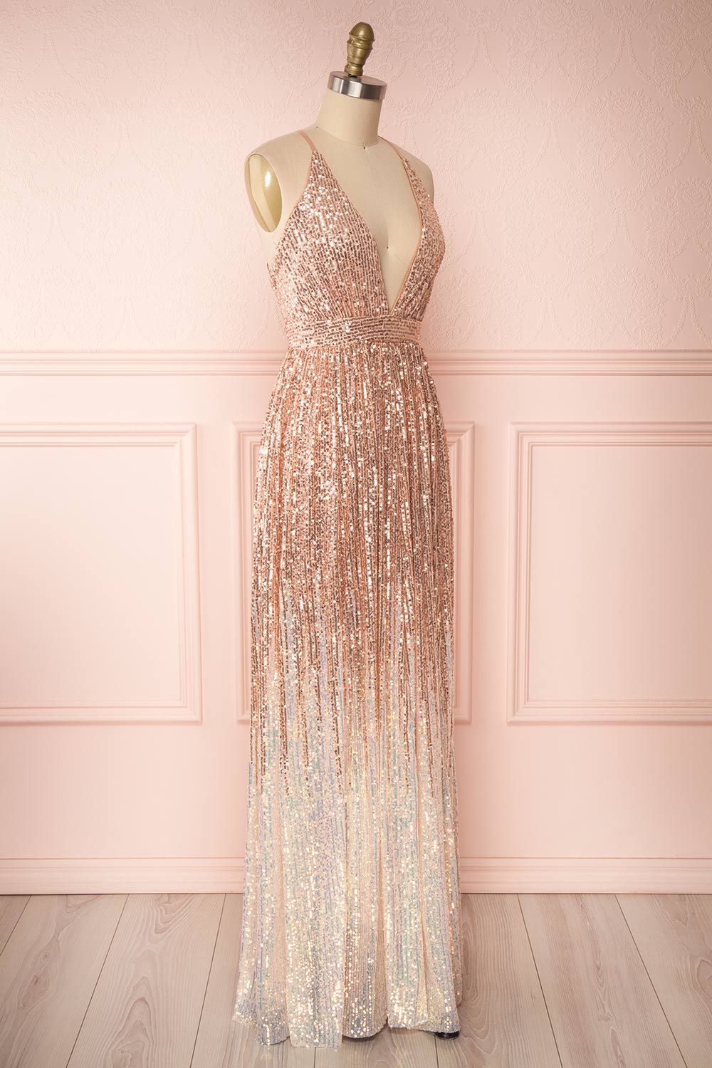 Cesarea Sequin Dress | Robe à Paillettes | Boutique 1861 side view