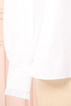Cesile White Blouse w/ Embroidered Peter-Pan Collar | Boutique 1861 bottom