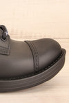 Chalabre Black Lace-Up Ankle Boots side close-up | La Petite Garçonne Chpt. 2