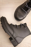 Chalabre Black Lace-Up Ankle Boots | La Petite Garçonne