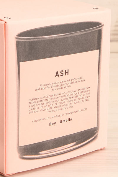 Chandelle Ash Perfumed Candle box close-up | La Petite Garçonne Chpt. 2