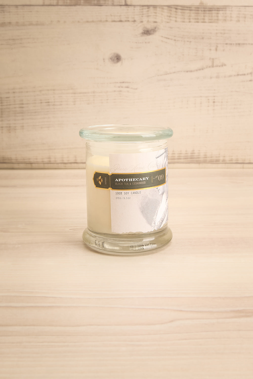 Chandelle Black Tea & Cedarwood Perfumed Candle | La petite garçonne 