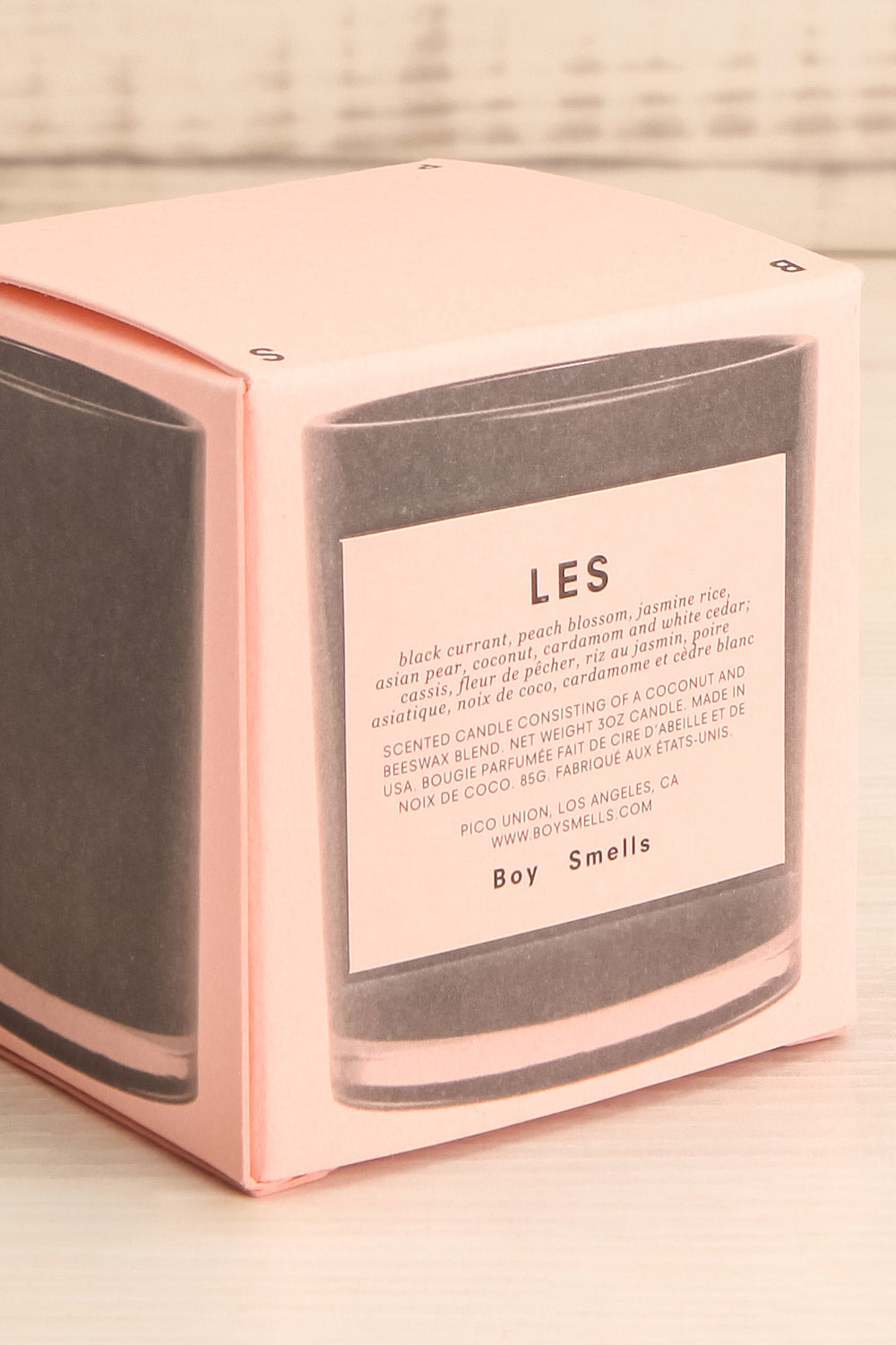 Chandelle Les Perfumed Candle box close-up | La Petite Garçonne Chpt. 2