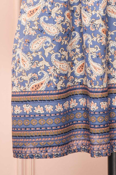 Chantale Paisley Print Short Dress | Boutique 1861  bottom