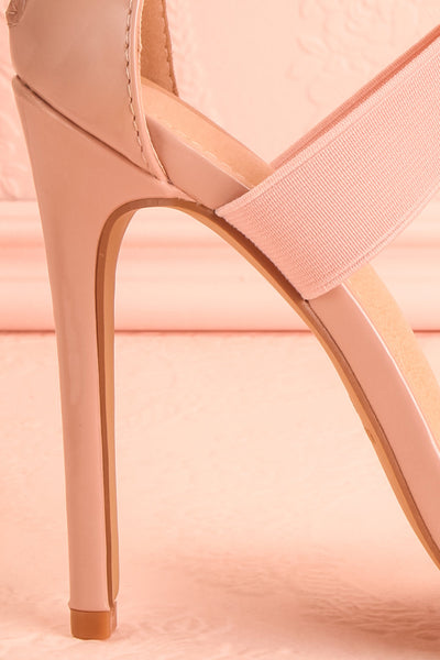 Chaptal Pink | Sandal Stilettos with Elastic Straps