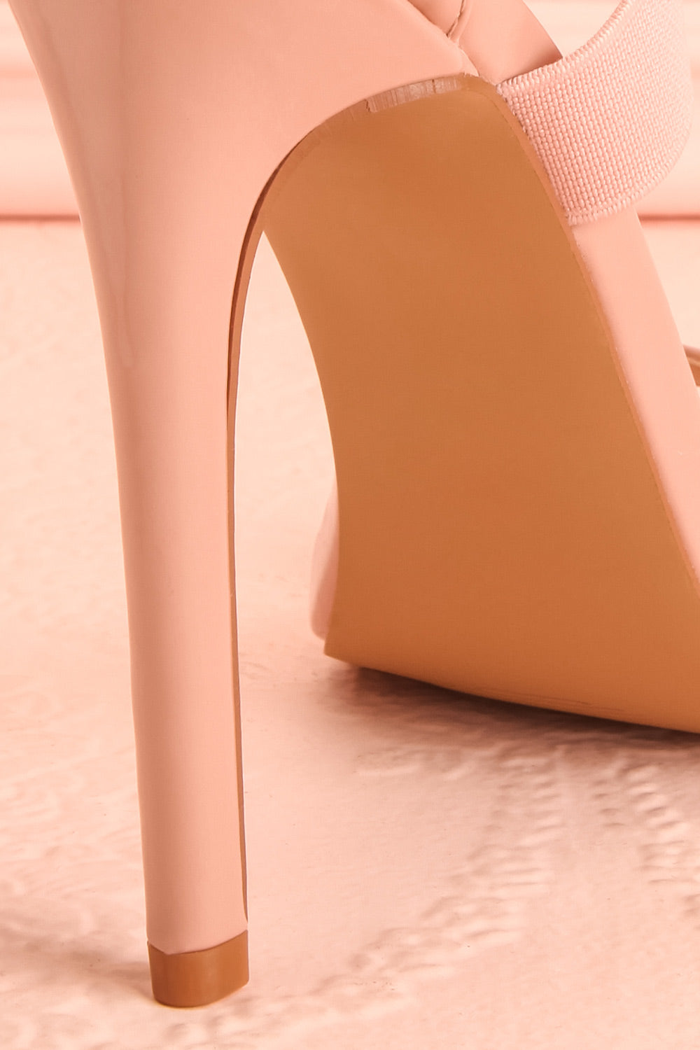 Chaptal Pink | Sandal Stilettos with Elastic Straps