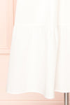 Charity White Puffy Sleeve Tiered Midi Dress | Boutique 1861 skirt