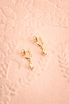 Charline Crystal Golden Pendant Earrings | Boudoir 1861