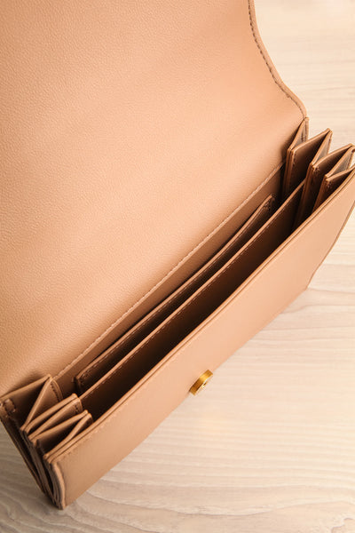 Charlot Sand Faux-Leather Pixie Mood Handbag | La petite garçonne inside view